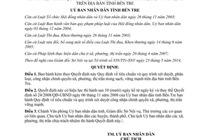 Quyết định 13/2014/QĐ-UBND tiêu chuẩn chính quyền trong sạch vững mạnh Bến Tre