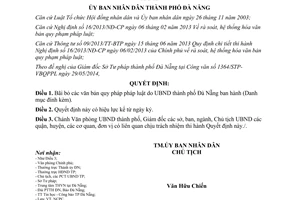 Quyết định 3658/QĐ-UBND 2014 bãi bỏ văn bản quy phạm pháp luật Đà Nẵng