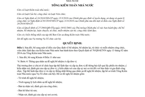 Quyết định 1000/QĐ-KTNN 2014 sửa đổi bổ nhiệm từ chức miễn nhiệm công viên chức lãnh đạo Kiểm toán Nhà nước