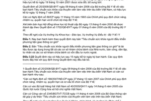 Văn bản hợp nhất 06/VBHN-BYT 2014 hợp nhất Tiêu chuẩn sức khỏe điều khiển giao thông