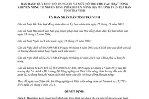 Quyết định 14/2014/QĐ-UBND chi hỗ trợ khuyến nông Trà Vinh