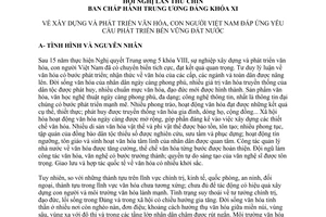 Nghị quyết 33-NQ/TW 2014 xây dựng phát triển văn hóa con người Việt Nam