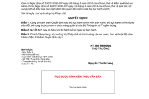 Quyết định 777/QĐ-BTTTT 2014 thủ tục hành chính mới sửa đổi Bộ Thông tin Truyền thông