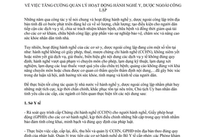 Chỉ thị 16/CT-UBND 2014 tăng cường quản lý hoạt động hành nghề y dược ngoài công lập Hà Tĩnh