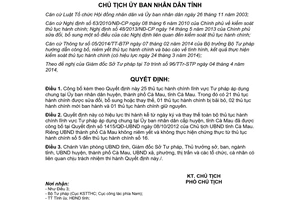 Quyết định 905/QĐ-UBND 2014 thủ tục hành chính mới sửa đổi thay thế Tư pháp Cà Mau