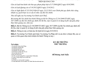 Thông tư 74/2014/TT-BTC bãi bỏ Thông tư 154/2009/TT-BTC lệ phí cấp giấy phép thực hiện quảng cáo