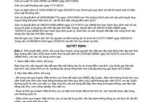 Quyết định 743/QĐ-UBND 2014 điều chỉnh Quy hoạch vùng nguyên liệu đất san lấp mặt bằng Bắc Giang 2020