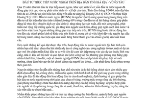 Chỉ thị 12/CT-UBND 2014 thu hút sử dụng quản lý đầu tư trực tiếp nước ngoài Bà Rịa Vũng Tàu