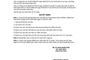 Quyết định 1841/QĐ-UBND 2014 kết quả hệ thống hóa văn bản quy phạm pháp luật Quảng Nam