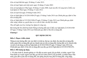 Thông tư 76/2014/TT-BTC hướng dẫn 45/2014/NĐ-C thu tiền sử dụng đất