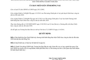 Quyết định 1799/QĐ-UBND 2014 thực hiện Chiến lược công tác dân tộc đến 2020 Đồng Nai