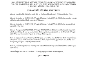 Quyết định 23/2014/QĐ-UBND mức chi ngân sách hỗ trợ sản xuất lúa theo 42/2012/NĐ-CP Bình Thuận