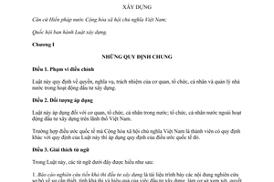 Luật Xây dựng 2014