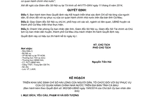 Quyết định 962/QĐ-UBND kế hoạch triển khai xác định chỉ số hài lòng sự phục vụ cơ quan Nhà nước Cà Mau