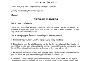 Luật Hôn nhân và gia đình 2014