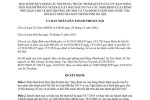 Quyết định 23/2014/QĐ-UBND bồi thường hỗ trợ tái định cư thu hồi đất Hà Nội