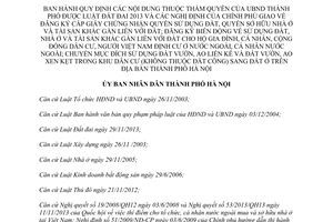 Quyết định 24/2014/QĐ-UBND đăng ký cấp Giấy chứng nhận quyền sử dụng đất Hà Nội