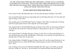 Quyết định 50/2014/QĐ-UBND công nhận thôn khó khăn xã miền núi để phụ cấp ưu đãi nhà giáo Ninh Thuận