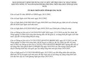 Quyết định 30/2014/QĐ-UBND hỗ trợ khuyến nông từ nguồn kinh phí địa phương Quảng Ngãi