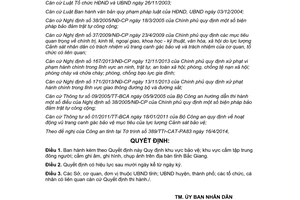 Quyết định 376/2014/QĐ-UBND khu vực bảo vệ cấm tập trung đông người cấm ghi âm hình Bắc Giang