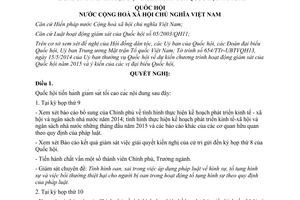 Nghị quyết 74/2014/QH13 Chương trình hoạt động giám sát Quốc hội 2015