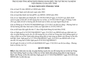 Quyết định 279/2014/QĐ-UBND mức trợ cấp trợ giúp cho các đối tượng bảo trợ xã hội Bắc Ninh