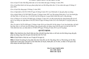 Quyết định 15/2014/QĐ-UBND cơ chế một cửa giấy phép xây dựng công trình tôn giáo Trà Vinh