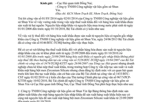 Công văn 7221/BTC-TCHQ 2014 xử lý thuế đối với hàng xuất khẩu có nguồn gốc nhập khẩu