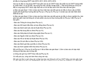 Công văn 119/CNTT 2014 báo cáo dự án đầu tư ứng dụng công nghệ thông tin theo 12/2010/TT-BTTT