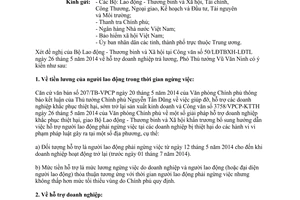 Công văn 3940/VPCP-KTTH 2014 hỗ trợ doanh nghiệp trả lương