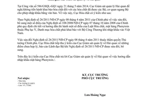 Công văn 266/CHC-TTHC 2014 thủ tục nhập khẩu Phenytoin Cục Hóa chất