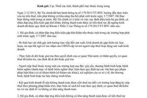 Công văn 7527/BTC-TCT 2014 hộ gia đình cá nhân không thanh toán tiền thuế nợ đã ngừng kinh doanh