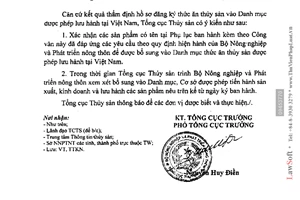 Công văn 1379/TCTS-TTKN 2014 bổ sung Danh mục được phép lưu hành Việt Nam