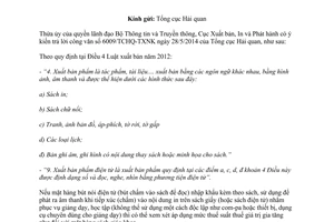 Công văn 2509/CXBIPH-PC 2014 mặt hàng bút nói điện tử Cục Xuất bản In Phát hành