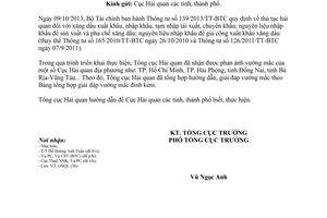 Công văn 6843/TCHQ-GSQL 2014 giải đáp vướng mắc 139/2013/TT-BTC TTHQ xăng dầu xuất nhập khẩu