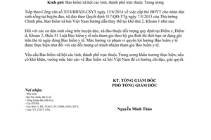 Công văn 2136/BHXH-CSYT 2014 hướng dẫn cấp thẻ bảo hiểm y tế theo Quyết định 317/QĐ-TTg