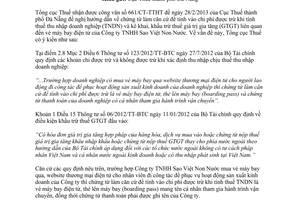 Công văn 2272/TCT-KK 2014 điều kiện khấu trừ thuế giá trị gia tăng vé máy bay điện tử