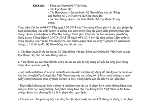 Công văn 7275/BGTVT-VT 2014 kiểm tra xử lý vi phạm tự ý thay đổi kích thước thùng chở hàng ô tô tải