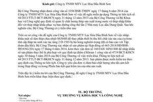 Công văn 5540/BCT-KHCN 2014 miễn giảm kiểm tra thép theo 44/2013/TTLT-BCT-BKHCN