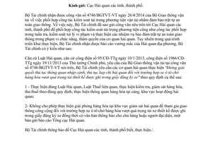 Công văn 8307/BTC-TCHQ 2014 phối hợp kiểm soát tải trọng phương tiện vận tải đảm bảo an toàn giao thông