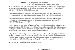 Công văn 8344/BTC-TCHQ 2014 thuế ô tô tải tự đổ trên 24T dưới 45T từ 01/1/2008 đến 21/12/2009