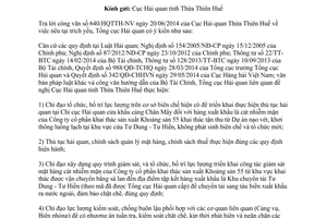 Công văn 7731/TCHQ-GSQL 2014 giám sát hàng hóa xuất khẩu vận tải xuất nhập cảnh Thừa Thiên Huế