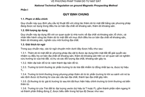 Quy chuẩn kỹ thuật quốc gia QCVN 58:2014/BTNMT về Phương pháp thăm dò từ mặt đất
