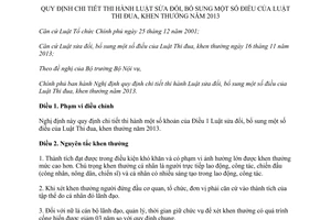 Nghị định 65/2014/NĐ-CP hướng dẫn Luật Thi đua khen thưởng năm sửa đổi 2013