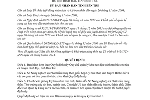 Quyết định 18/2014/QĐ-UBND quản lý khu neo đậu tránh trú bão tàu cá Bến Tre