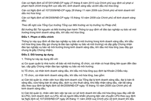 Thông tư 43/2014/TT-BTNMT đào tạo nghiệp vụ bảo vệ môi trường kinh doanh xăng dầu khí dầu mỏ hóa lỏng