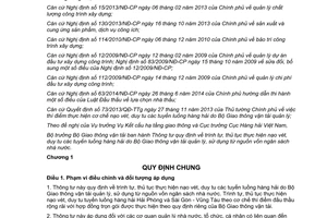 Thông tư 28/2014/TT-BGTVT trình tự thủ tục nạo vét duy tu tuyến luồng hàng hải