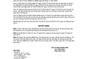 Quyết định 08/2014/QĐ-UBND lập giao kế hoạch thu chi quyết toán Quỹ bảo trì đường bộ Phú Thọ