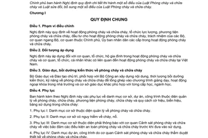 Nghị định 79/2014/NĐ-CP hướng dẫn Luật Phòng chữa cháy và Luật Phòng hữa cháy sửa đổi