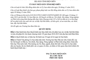 Quyết định 19/2014/QĐ-UBND phân loại xã khó khăn phân bổ vốn chương trình 135 2014 2015 Điện Biên